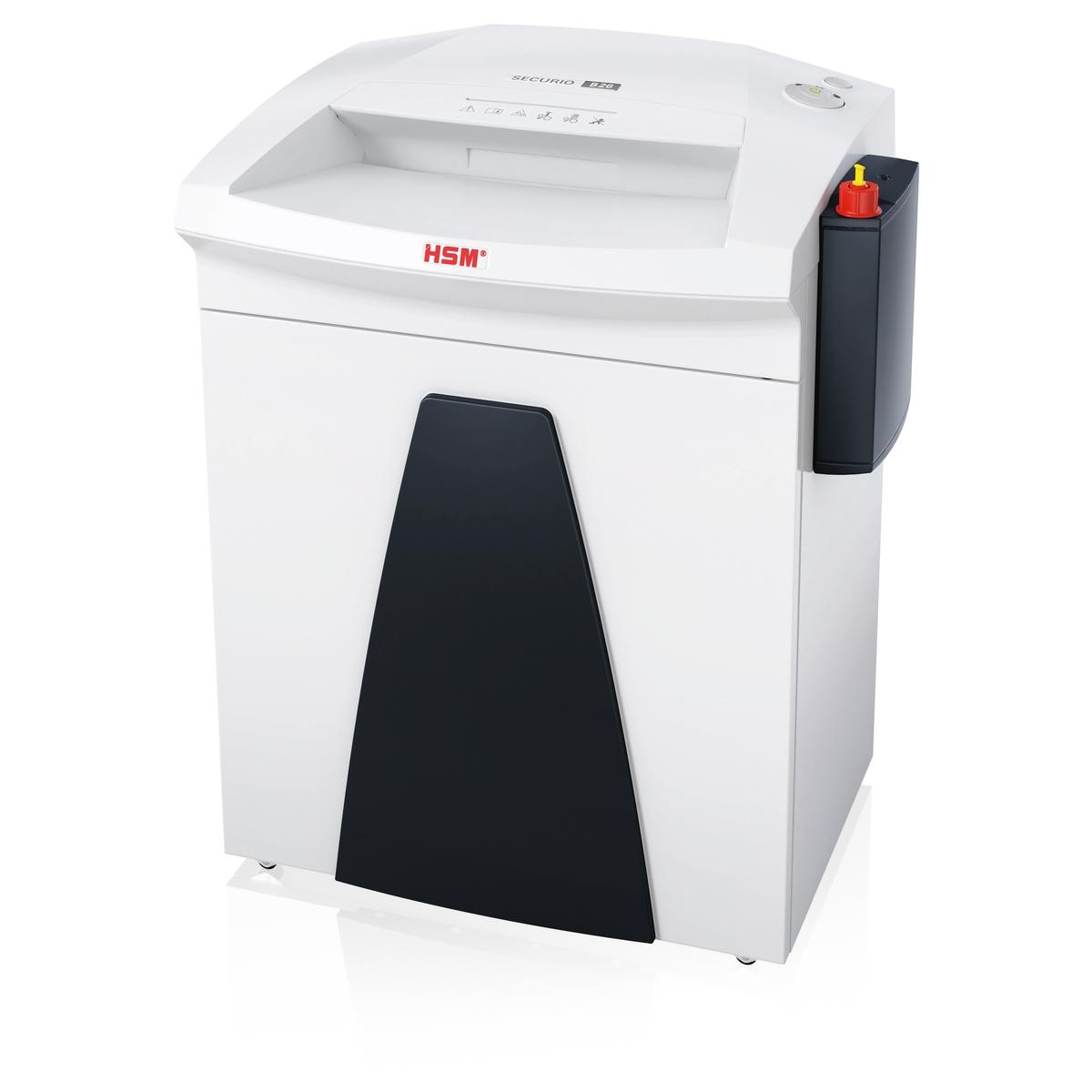 Destructeur de documents confidentiels P4 Coupe croisée B26 Securio 4,5 x 30 mm équipé d'un huileur automatique HSM — Base