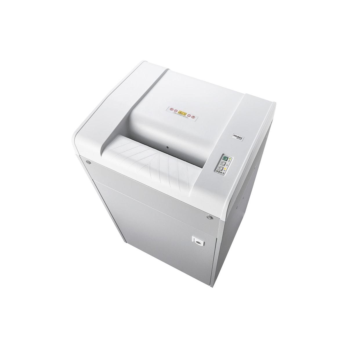Destructeur de documents confidentiels P4 Coupe croisée Professional 419 3,9 x 40 mm DAHLE - Vue de trois quarts du destructeur de documents DAHLE 419 Professional 3,9 x 40 mm, capot et panneau de commande