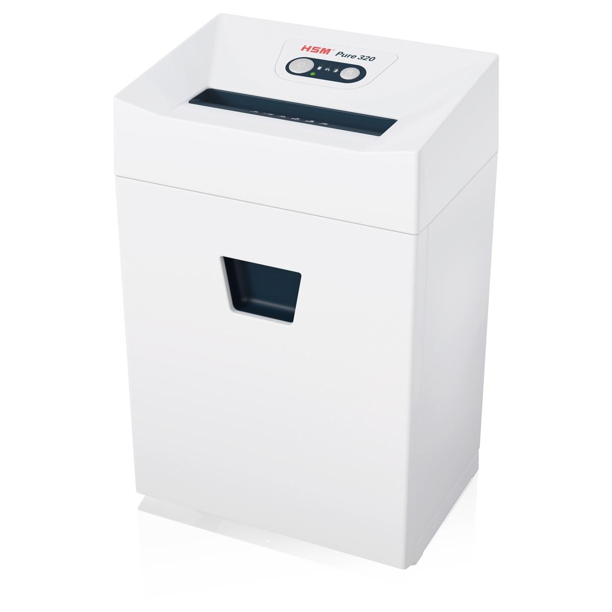 Destructeur de documents P2 Coupe droite 320 Pure 3,9 mm HSM — Base