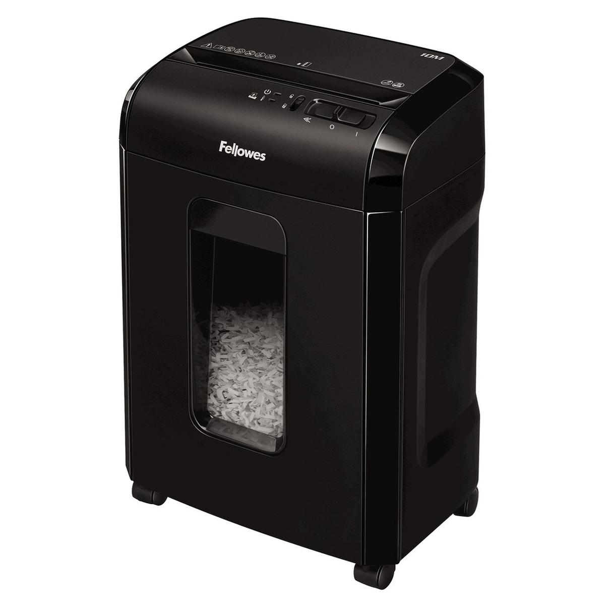 Destructeur de documents très confidentiels P5 Coupe croisée Powershred 10M 2 x 12 mm FELLOWES — Base
