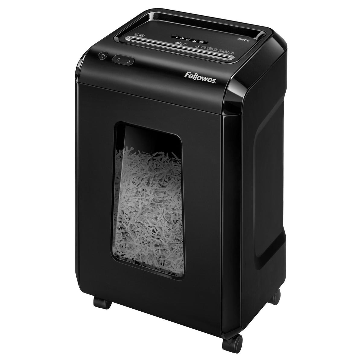 Destructeur de documents confidentiels P4 Coupe croisée Powershred 92CS 4 x 38 mm FELLOWES — Base