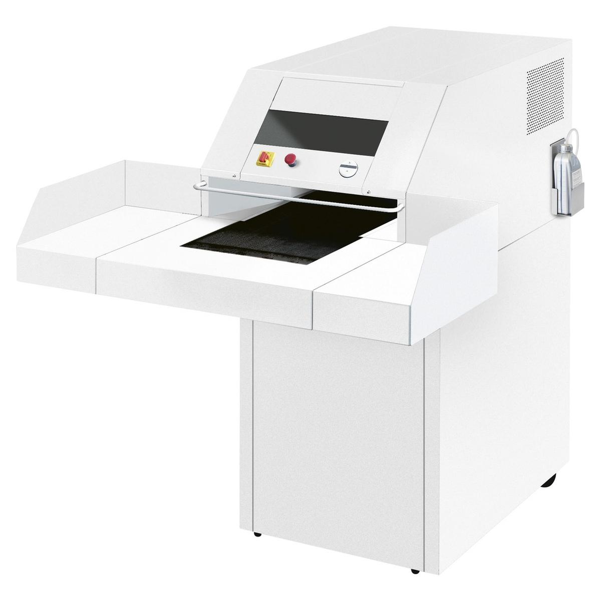 Destructeur de documents confidentiels P4 Coupe croisée Forte capacité 4108 C/C 4 X 40 mm équipé d'un huileur automatique IDEAL — Base