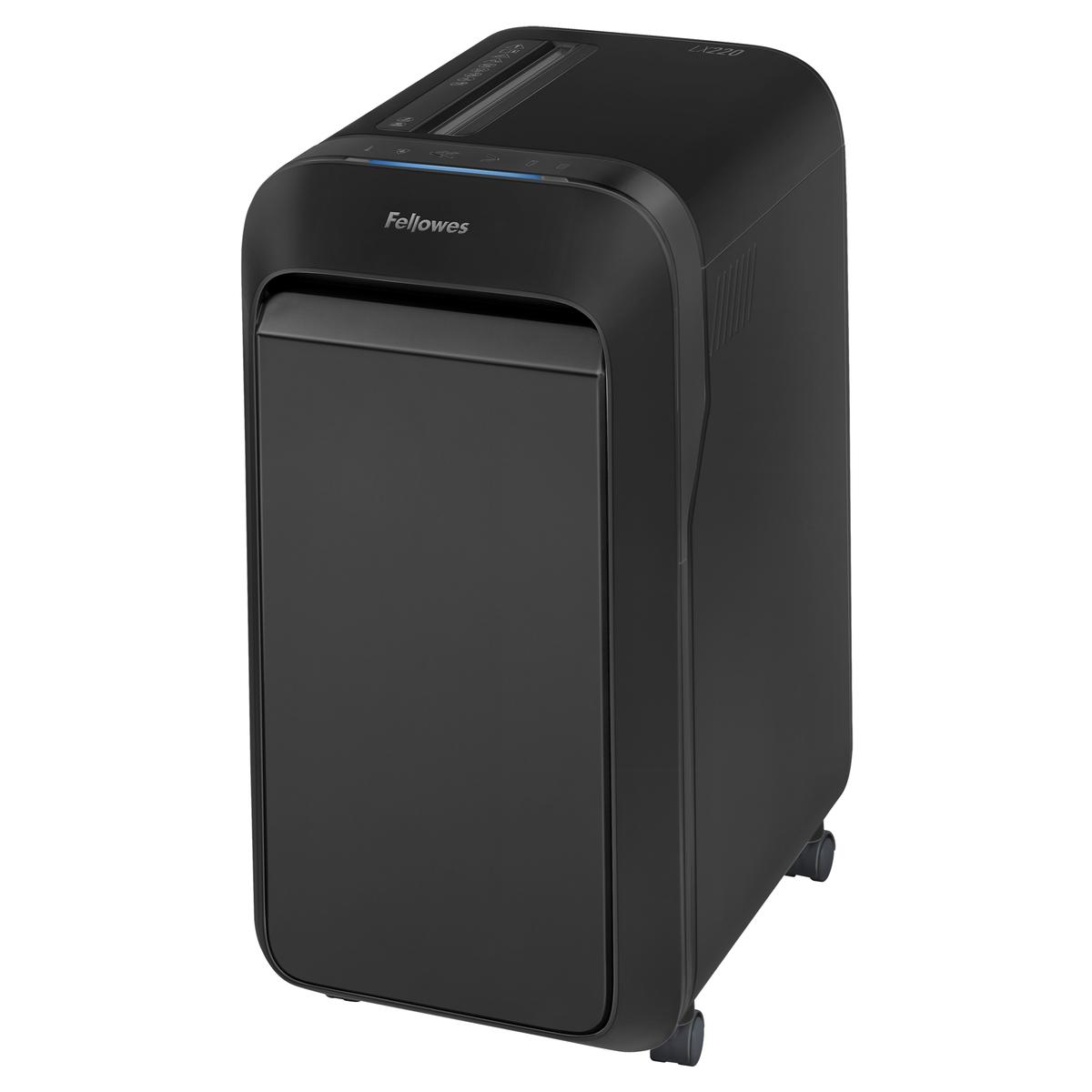 Destructeur de documents confidentiels P4 Coupe croisée Powershred LX220 Mini-Cut 4 x 12 mm FELLOWES — Base