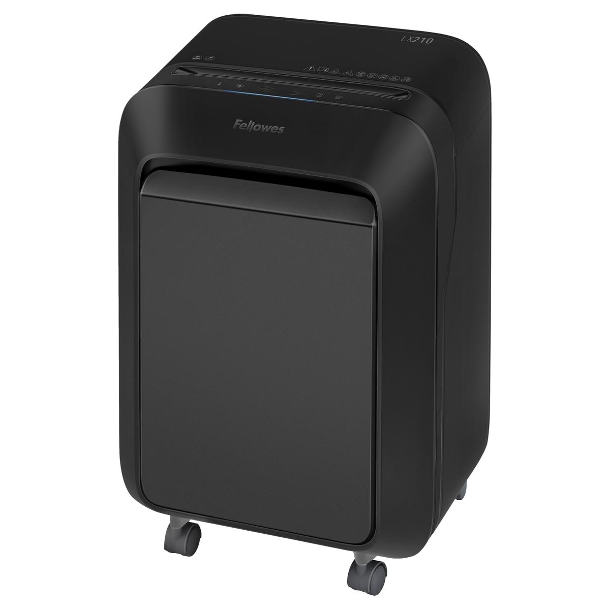 Destructeur de documents confidentiels P4 Coupe croisée Powershred LX210 Mini-Cut 4 x 12 mm FELLOWES — Base