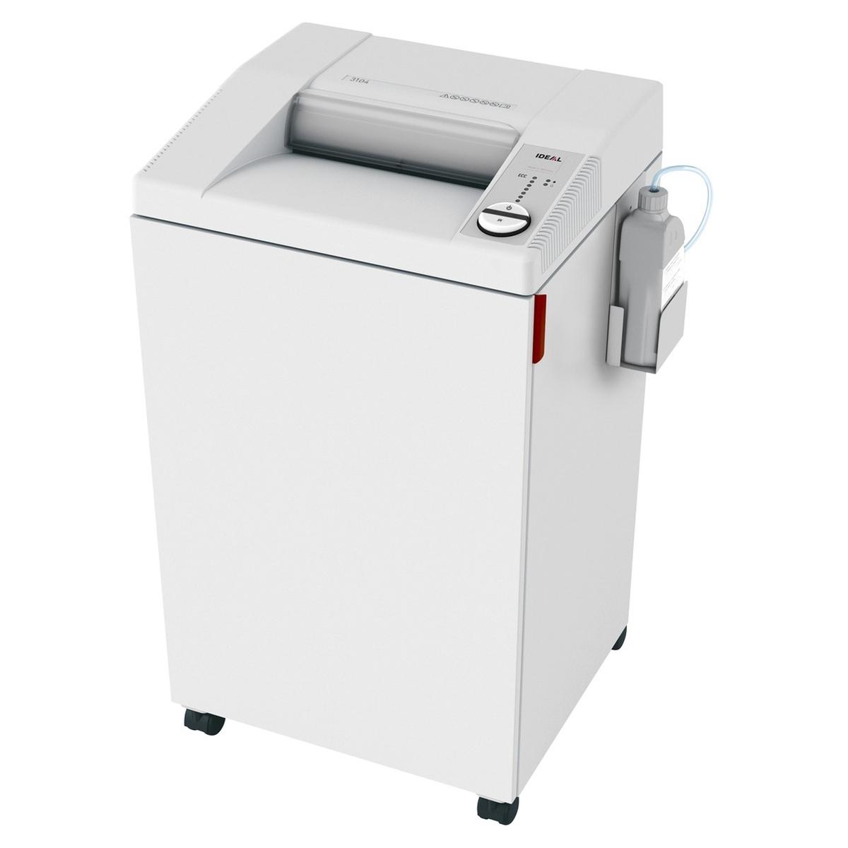 Destructeur de documents confidentiels P4 Coupe croisée 3104 CC 4 x 40 mm équipé d'un huileur automatique