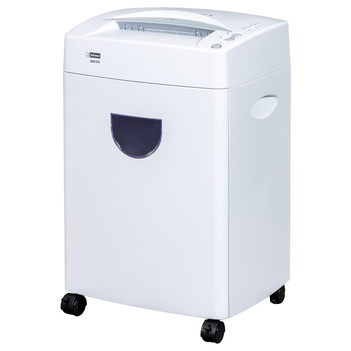 Destructeur de documents très confidentiels P5 Coupe croisée 3500 CP5 2 x 10 mm INTIMUS — Base