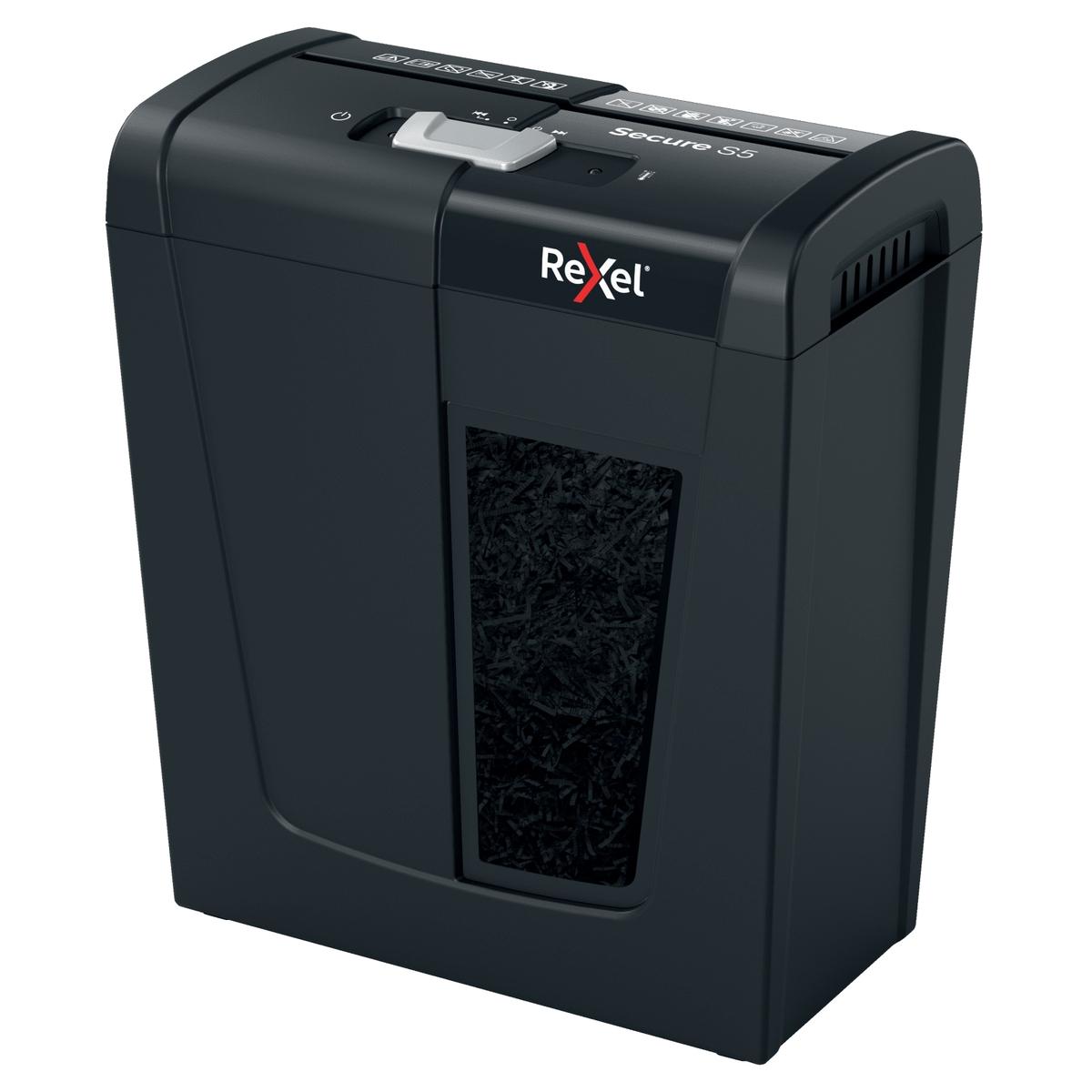 Destructeur de documents P2 Coupe droite Secure S5 6 mm REXEL — Base