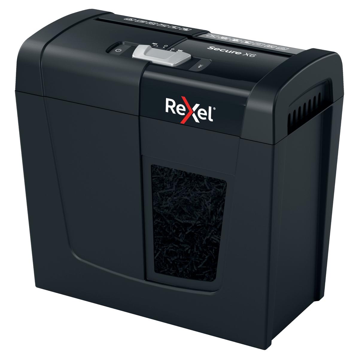 Destructeur de documents confidentiels P4 Coupe croisée Secure X6 4 x 40 mm REXEL — Base