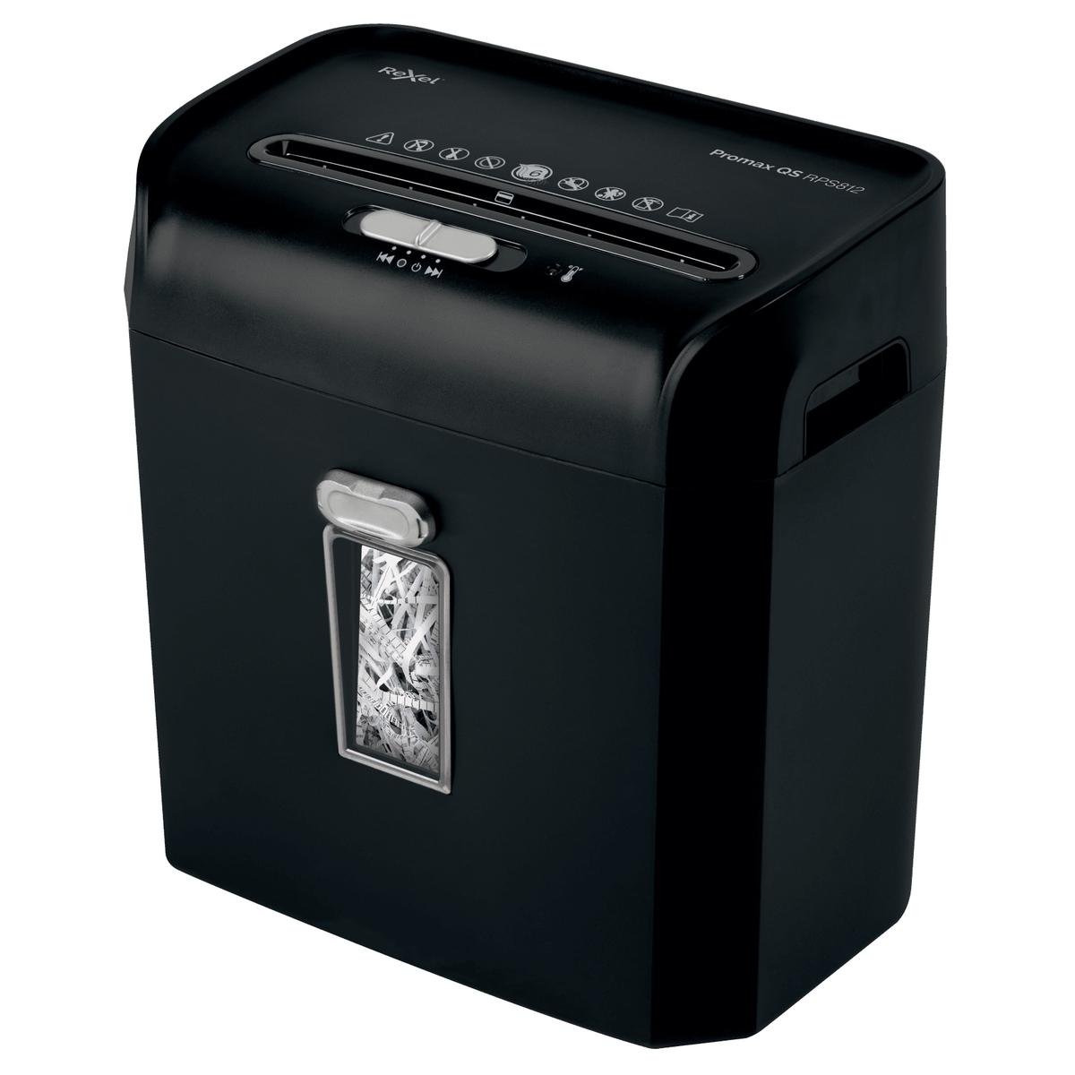 Destructeur de documents P2 Coupe droite Promax QS RPS812 6 mm REXEL — Base