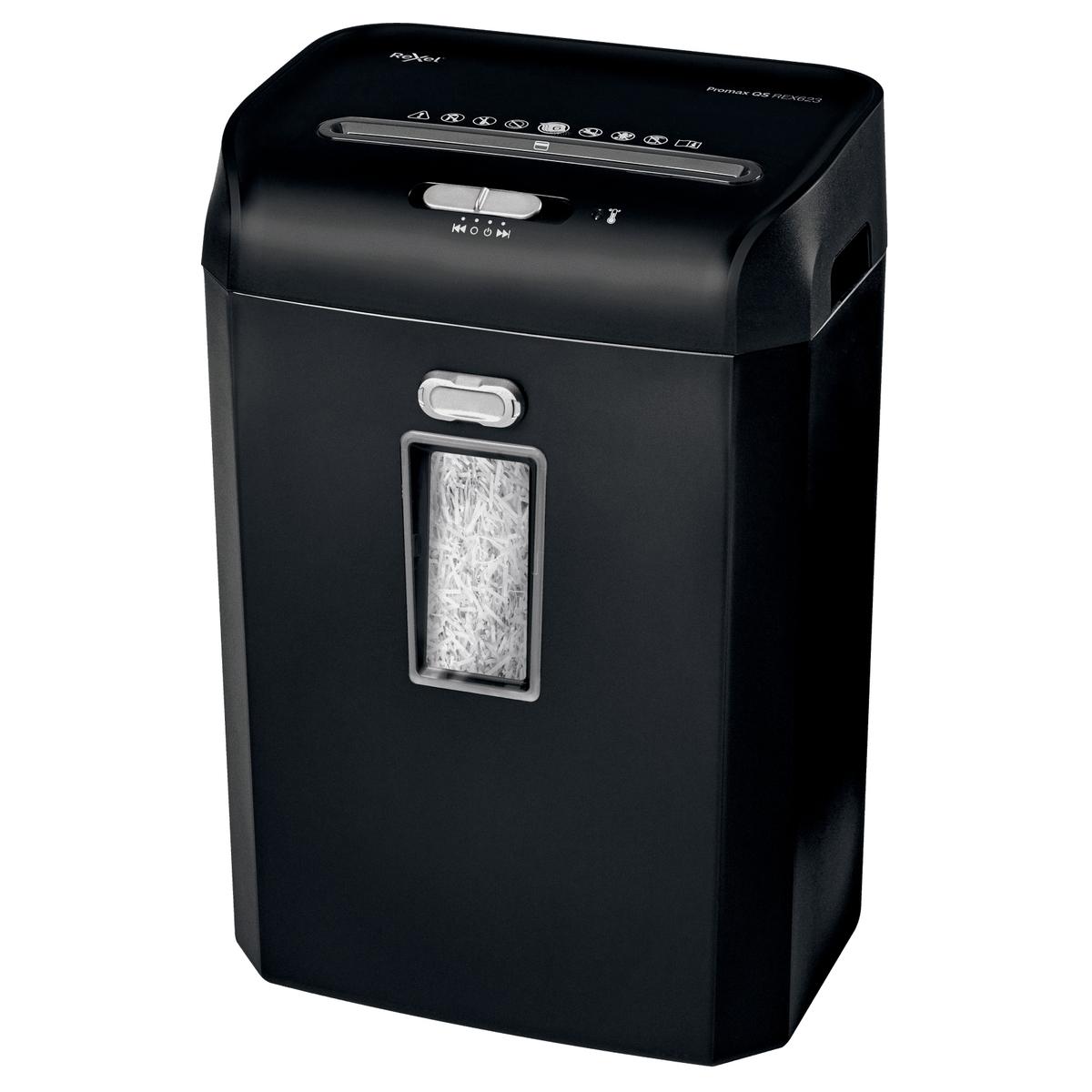 Destructeur de documents confidentiels P4 Coupe croisée Promax QS REX623 4 x 40 mm REXEL — Base