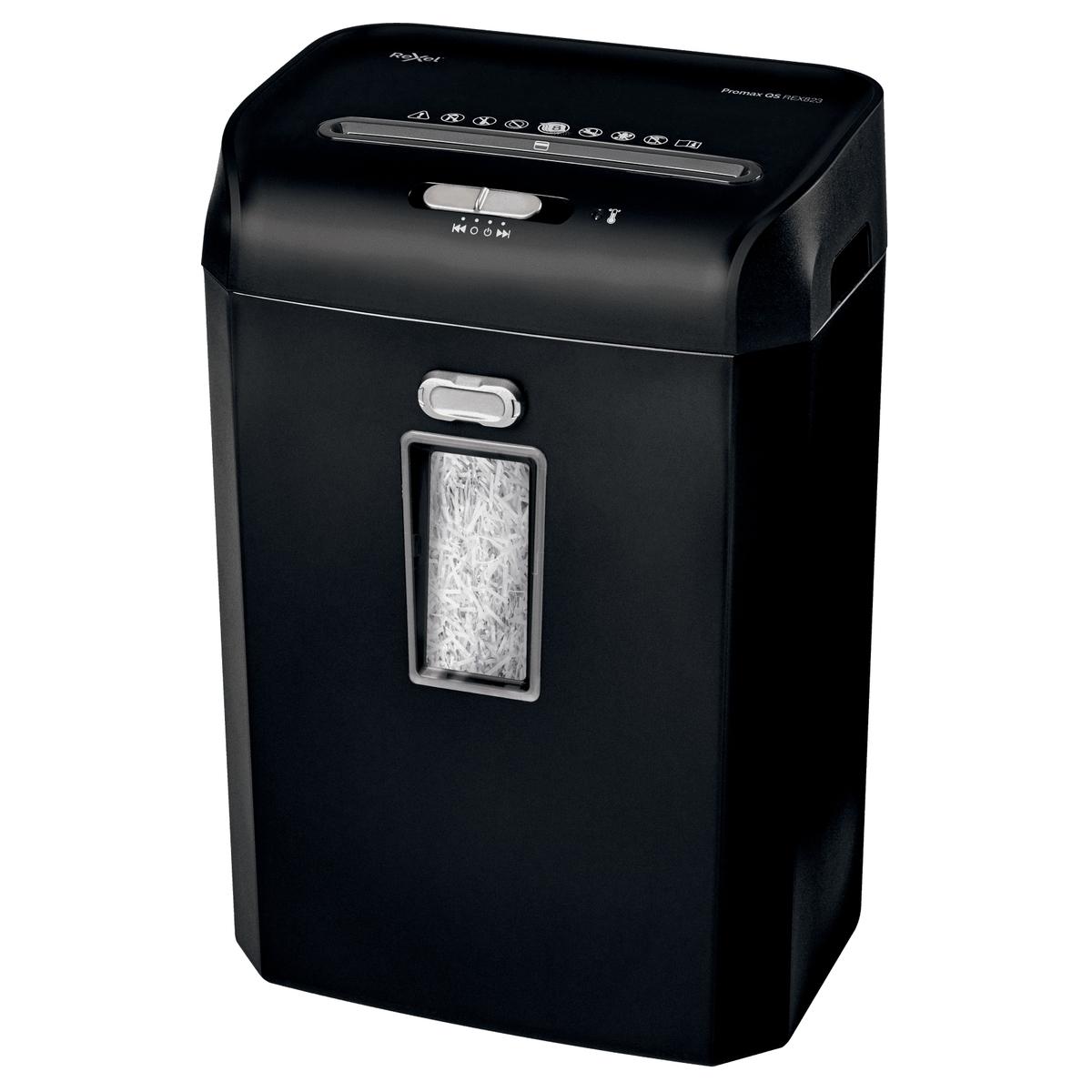 Destructeur de documents confidentiels P4 Coupe croisée Promax QS REX823 4 x 40 mm REXEL — Base