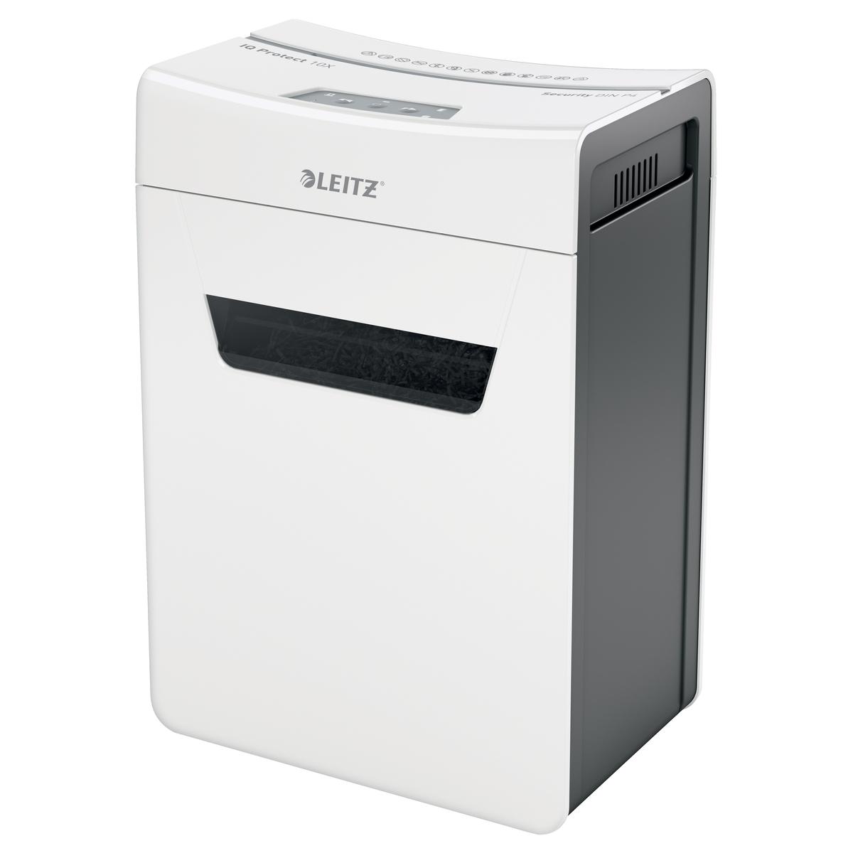 Destructeur de documents confidentiels P4 Coupe croisée IQ Protect 10X 4 x 40 mm LEITZ — Base