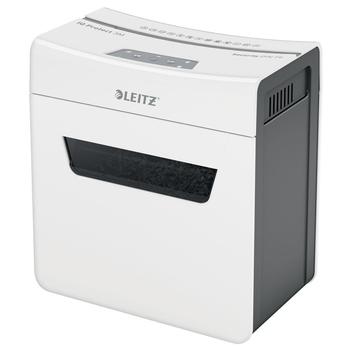 Destructeur de documents très confidentiels P5 Coupe croisée IQ Protect 3M 2 x 15 mm LEITZ — Base