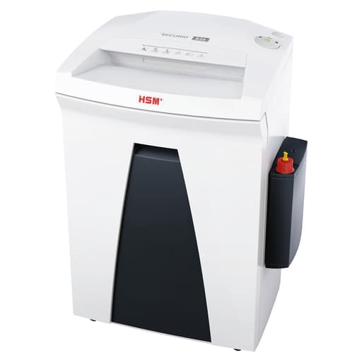 Destructeur de documents confidentiels P4 Coupe croisée B24 Securio 4,5 x 30 mm équipé d'un huileur automatique HSM — Base