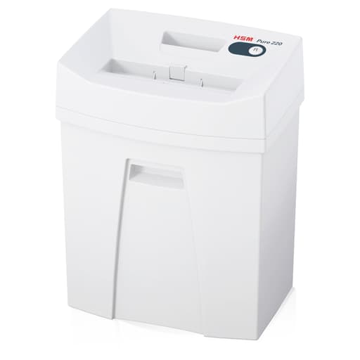 Destructeur de documents confidentiels P4 Coupe croisée 220 Pure 4 x 25 mm HSM — Base