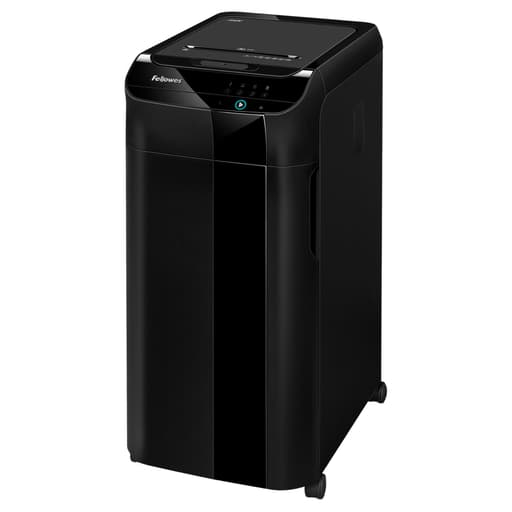 Destructeur de documents confidentiels P4 Coupe croisée Insertion papier automatique AutoMax 550C 4 x 38 mm avec insertion papier automatique FELLOWES — Base