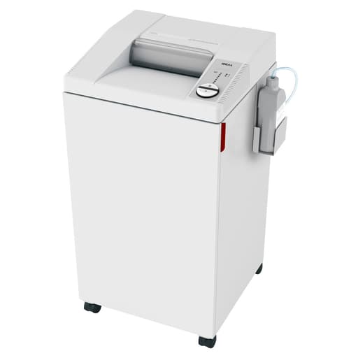 Destructeur de documents confidentiels P4 Coupe croisée 2604 CC 4 x 40 mm équipé d'un huileur automatique IDEAL — Base