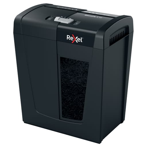 Destructeur de documents confidentiels P4 Coupe croisée Secure X10 4 x 40 mm REXEL — Base