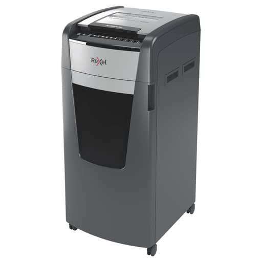 Destructeur de documents confidentiels P4 Coupe croisée Insertion papier automatique Optimum Autofeed+ 600X 4 x 36 mm avec insertion papier automatique REXEL — Base