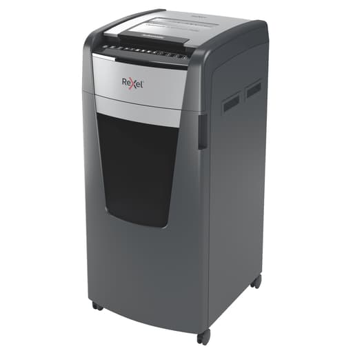 Destructeur de documents très confidentiels P5 Coupe croisée Insertion papier automatique Optimum Autofeed+ 750M 2 x 15 mm avec insertion papier automatique REXEL — Base